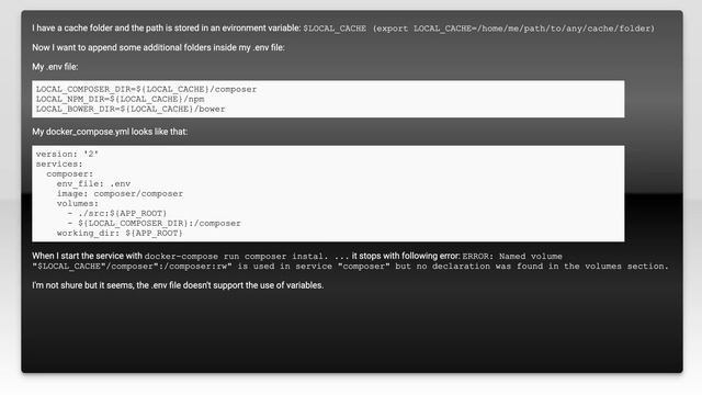 How to use environment variables inside docker .env file? смотреть онлайн