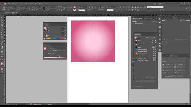 Как создать градиент в Adobe InDesign? смотреть онлайн