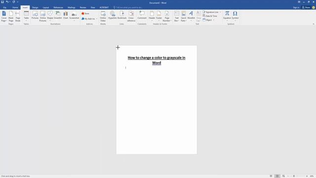 How to change a color to grayscale in Word смотреть онлайн