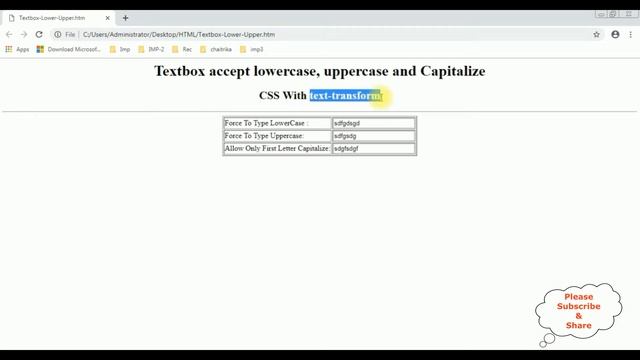Restrict Force Textbox accept lowercase, uppercase and Capitalize смотреть онлайн