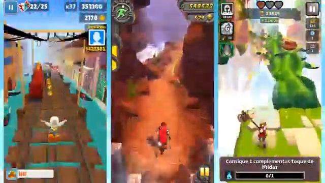 Temple Run 2 vs Subway Surfers vs Blades of Brim Free Mobile Games 2016 IOS ANDROID Gameplay смотреть онлайн