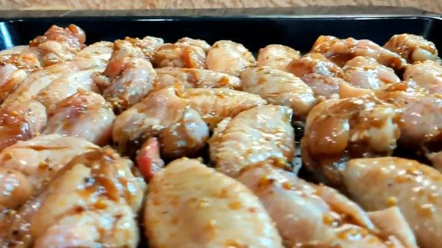 Куриные крылышки в медовом соевом соусе | Самый лучший рецепт! смотреть онлайн