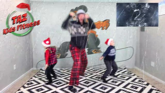 Christmas Break Workout For Kids! 10 Minutes of Exercise Fun and Entertainment! смотреть онлайн