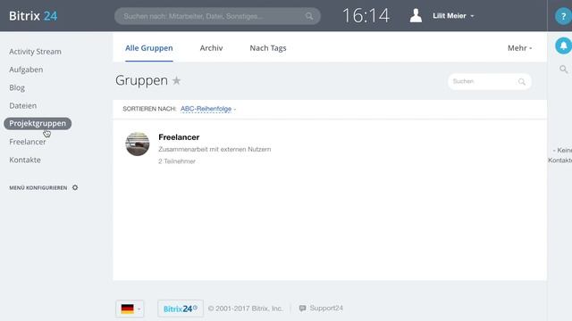 Arbeit mit Extranet-Projektgruppen in Bitrix24 смотреть онлайн