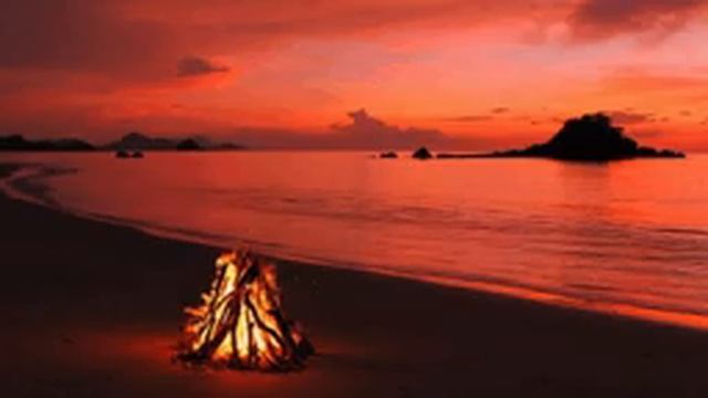 Расслабляющий звук костра и морского прибоя | 100% мгновенный сон за 5 минут 2 смотреть онлайн