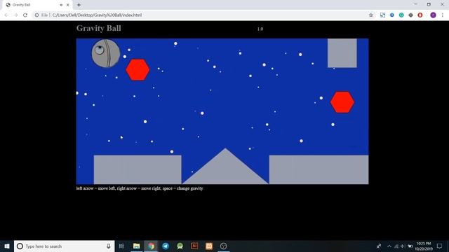 Gravity Ball Game In Javascript With Source Code | Source Code & Projects смотреть онлайн