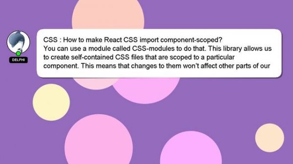 CSS : How to make React CSS import component-scoped?