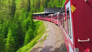 Бернинский экспресс - панорамное видео в формате 4K с изображением самого красивого поезда в мире!