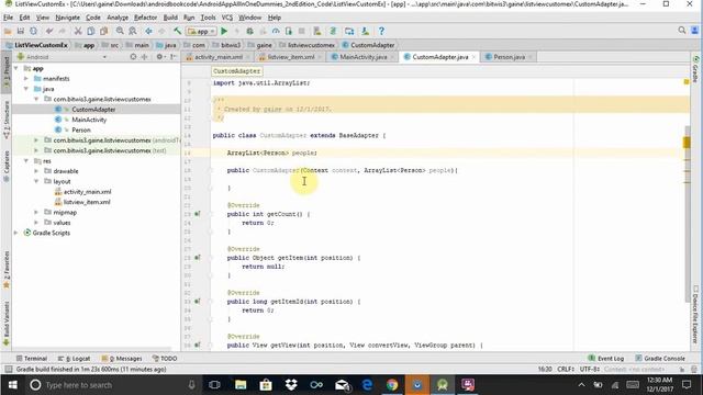 Custom Listview with Custom objects arraylist смотреть онлайн