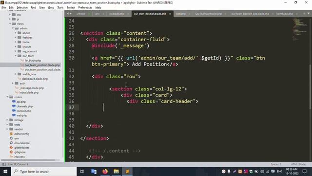 #17 Position add our team wise crud and Frontend side Position show | One Page Website in Laravel 1 смотреть онлайн