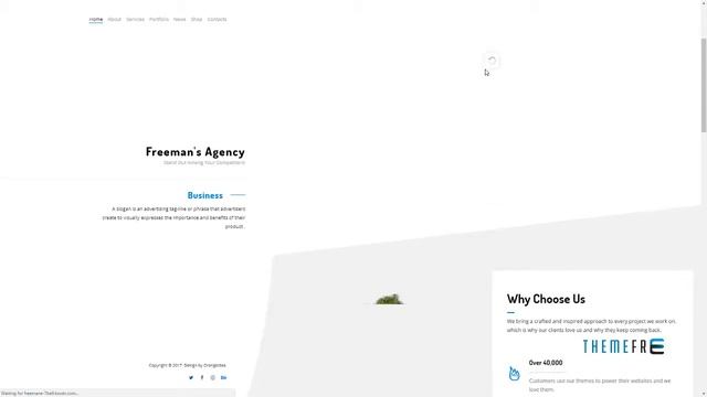 Freeman - Creative WordPress Theme for Agencies | Free Templat смотреть онлайн
