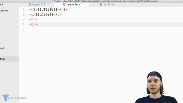 Partial Templates | Hugo - Static Site Generator | Tutorial 21 смотреть онлайн