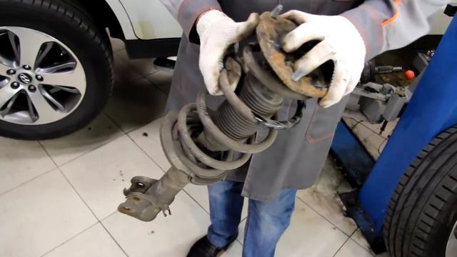 HYUNDAI SANTA FE 2011г дизель 2,2 литра АКПП пробег 110тыс. Замена пыльников привода. смотреть онлайн