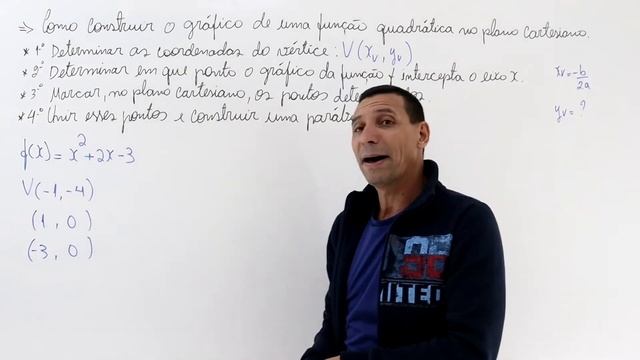 COMO CONSTRUIR GRÁFICO DA FUNÇÃO f(x) = x² + 2x - 3 = 0 NO PLANO CARTESIANO EM 4 PASSOS. смотреть онлайн