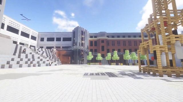 Арт Квадрат Уфы в Minecraft