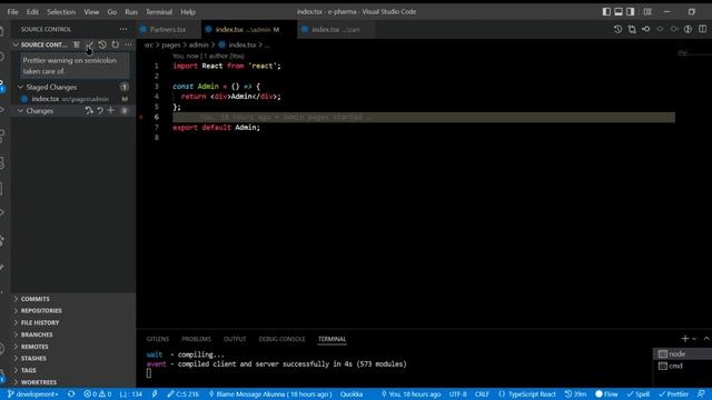Staging, commit, push to branch and syncing with remote git (github) from VSCode смотреть онлайн