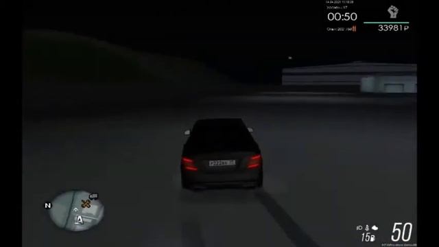❤C63 AMG Летит по ночной Москве!!!❤ смотреть онлайн