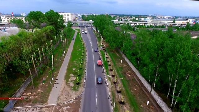 Тверь. Трафик. Улица Громова. Мостовой переход через Волгу. 4K смотреть онлайн
