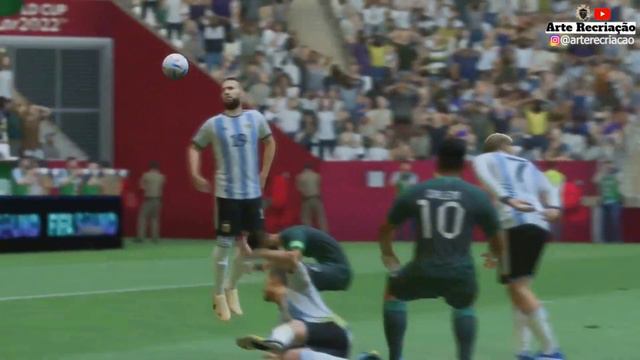 Golaços da Copa do Mundo 2022 recriados no videogame смотреть онлайн