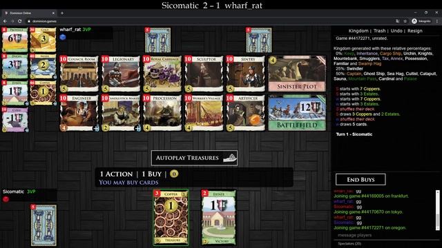 Dominion League Season 39 Division A1: Sicomatic vs. wharf_rat смотреть онлайн