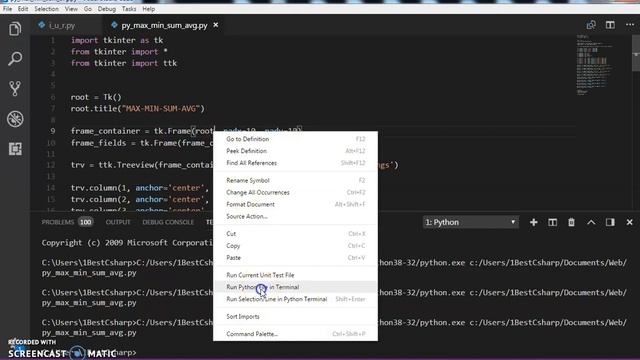 Python Tkinter - Get Treeview Column Sum, Avarage, Max, Min Value In Tkinter Python [ with code ] смотреть онлайн