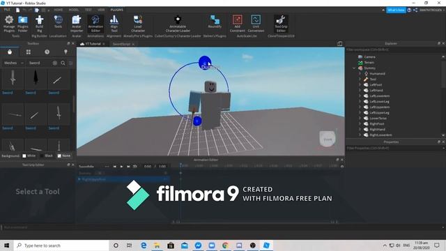 How to make a sword in roblox studio (Remastered) смотреть онлайн