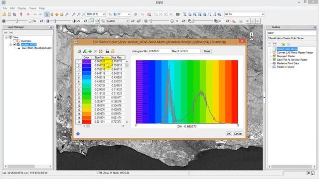 ENVI 51 Raster Color Slice смотреть онлайн