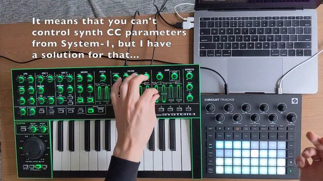 How I control Novation Circuit Nova w/ Roland System-1 Synth via MidiPipe смотреть онлайн
