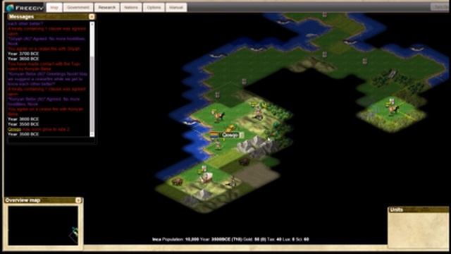 Let's Play FreeCiv | 32 Civ Large World Map - [part 1] смотреть онлайн