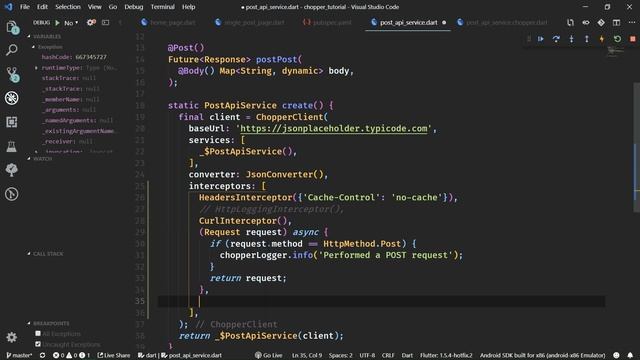 Chopper (Retrofit for Flutter) - #2 Interceptors - Dart HTTP Client Generator Tutorial смотреть онлайн