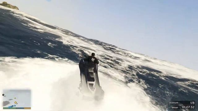 GTA 5 | 148. Гонка. Северо-восточное побережье. Прохождение сюжетной линии. Без болтовни. смотреть онлайн