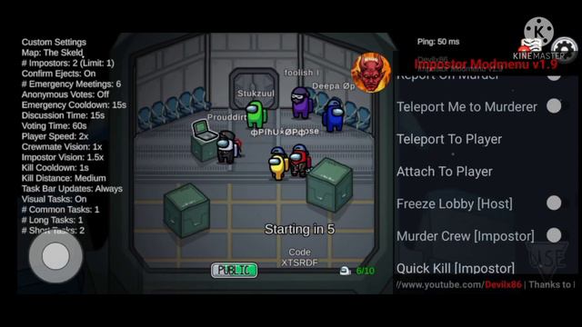 Among us mod menu 😏 смотреть онлайн