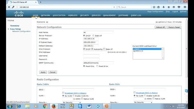 How to Setup Cisco AIR SAP2602I-A-K9 in Autonomous mode смотреть онлайн