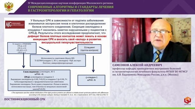 Постинфекционный СРК Самсонов А.А. смотреть онлайн