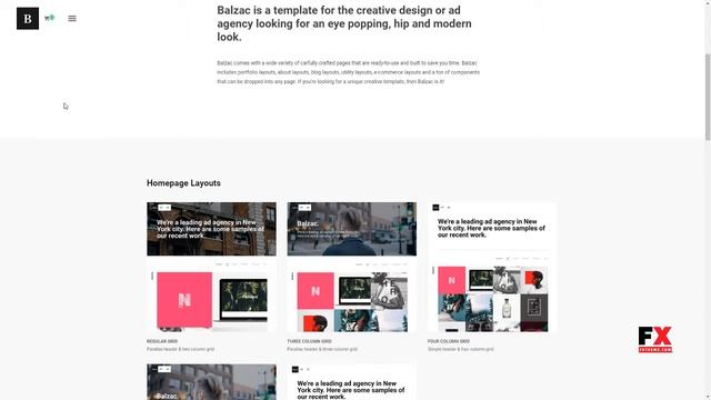 Balzac Minimal and Creative WordPress Theme Jace Meredith смотреть онлайн