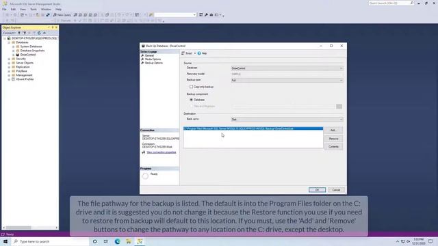 Backup and Restore Databases in SSMS смотреть онлайн