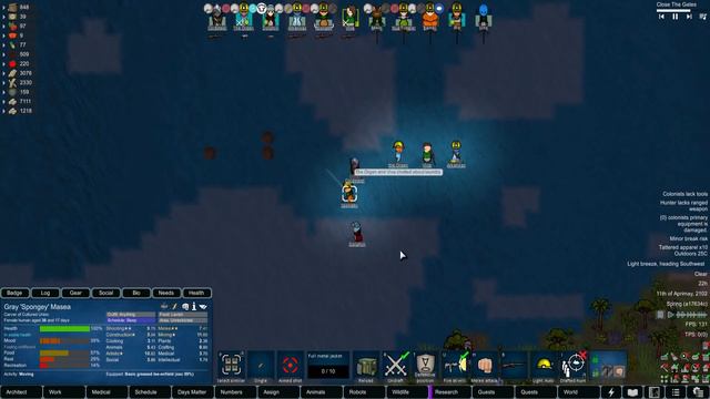 Murderous Deathbots VS 1 Ratgirl with Pickaxe | Rimworld: Hardcore-SK #5 смотреть онлайн