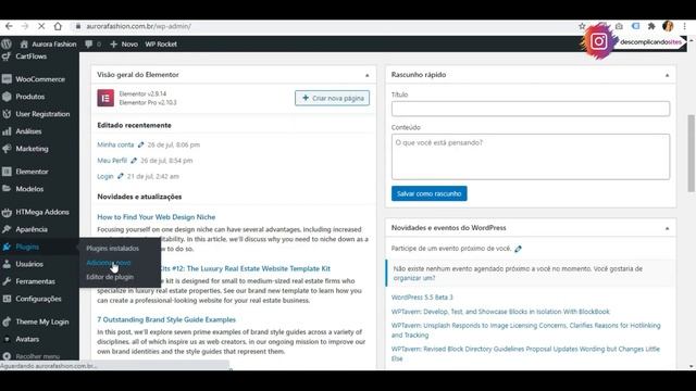 WordPress: Como Permitir que o Usuário TROQUE A FOTO DE PERFIL (Plugin WP User Avatar) смотреть онлайн