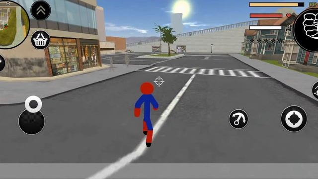 Spider Stickman Rope Hero Gangstar City Driving Ep4 - Android Gameplay смотреть онлайн