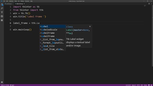 Tkinter(Python GUI) : Padding & LabelFrame смотреть онлайн