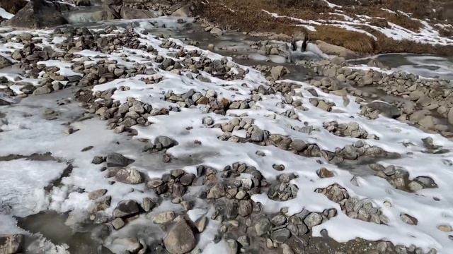 Frozen river sound -Neelkanth Mountain - Замерзшая река смотреть онлайн