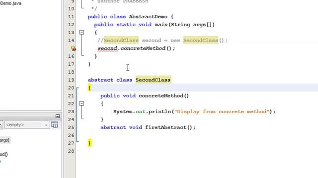 Java tutorial for beginners - 52 - Abstract classes and methods смотреть онлайн