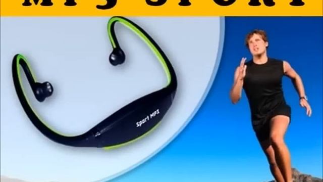 слушай музыку без проводов-стильные наушники с mp3 плеером. смотреть онлайн