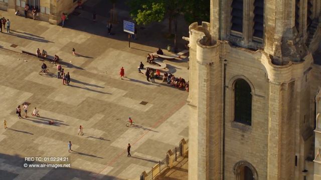 Aerial Footage / The Basilica Cathedral of Saint-Denis / 93 Seine-Saint-Denis смотреть онлайн