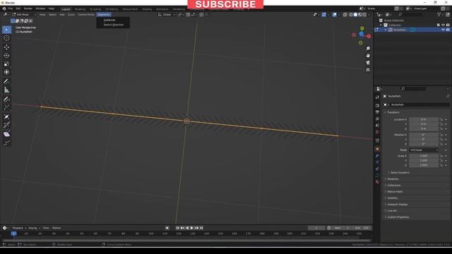 How to Show and Change curve direction in Blender смотреть онлайн