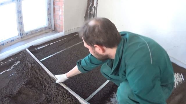 Стяжка пола с керамзитом от А до Я своими руками (быстро и качественно). смотреть онлайн