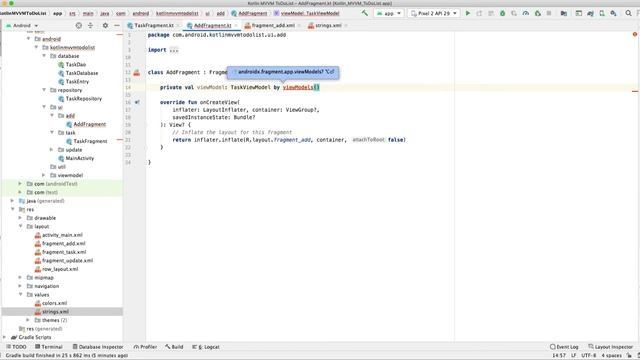 Part6 - Kotlin MVVM ToDoList - Add Tasks смотреть онлайн