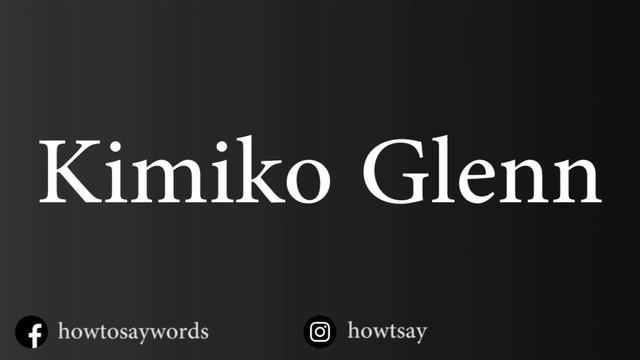 How To Pronounce Kimiko Glenn смотреть онлайн
