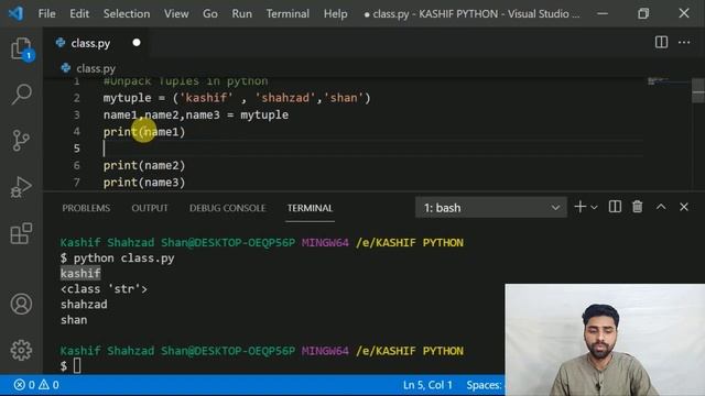 PYTHON LANGUAGE | UNPACK TUPLES IN PYTHON | CLASS 28 | SHAN DEVELOPERS смотреть онлайн