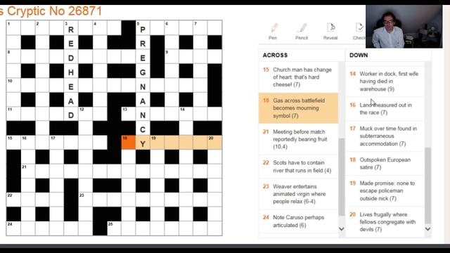 Beginner video: Solving The Times crossword on 1 Nov 2017 смотреть онлайн